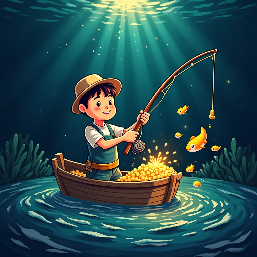nagad88 jackpot prize cartoon illustration